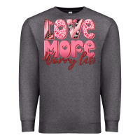 Charcoal Heather love more worry less Premium Sweatshirt - RanaPortraitStore