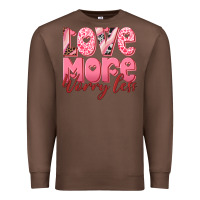 Chestnut love more worry less Premium Sweatshirt - RanaPortraitStore