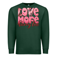 Sports Green love more worry less Premium Sweatshirt - RanaPortraitStore