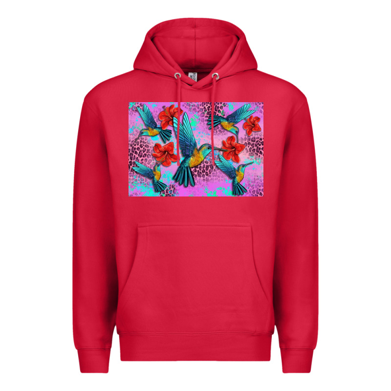 Flower Hummingbird Premium Hoodie by Artiststas | Teevron