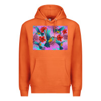 Carrot Flower Hummingbird Premium Hoodie - Artiststas