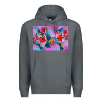 Rock Flower Hummingbird Premium Hoodie - Artiststas