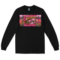 Black Howdy Valentine Long Sleeve Tee - CowhideDigitalArt