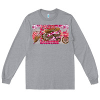 Heather Grey Howdy Valentine Long Sleeve Tee - CowhideDigitalArt