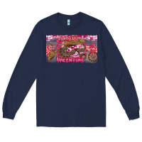 Navy Howdy Valentine Long Sleeve Tee - CowhideDigitalArt