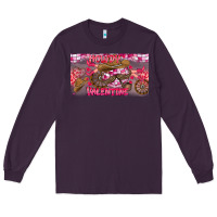 Plum Howdy Valentine Long Sleeve Tee - CowhideDigitalArt