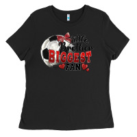 Black little brother biggest fan soccer Ladies Tee - FaDigitalArtStudio