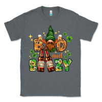 Charcoal Heather St. Patrick's Bad and boozy with gnome Classic Tee - HowdyJamesFarm
