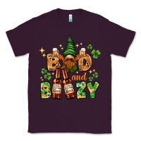 Plum St. Patrick's Bad and boozy with gnome Classic Tee - HowdyJamesFarm