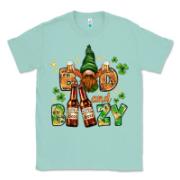 Seafoam St. Patrick's Bad and boozy with gnome Classic Tee - HowdyJamesFarm