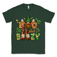 Sports Green St. Patrick's Bad and boozy with gnome Classic Tee - HowdyJamesFarm