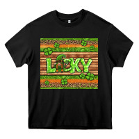 Black st Patricks lucky gnome Heavy Core Tee - Jasminsmagicworld
