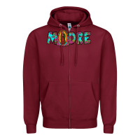 Burgundy our lady of guadalupe madre Zipper Hoodie - JahusDesignShop