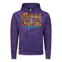 Cloud Purple Thankful Blessed Kind Of Mess Vintage Hoodie - CowhideDigitalArt