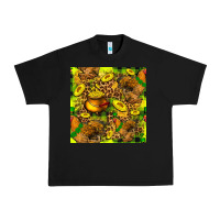 Black St. Patrick's Chicken With Pot Of Gold Urban Heavy Tee - FaDigitalArtStudio