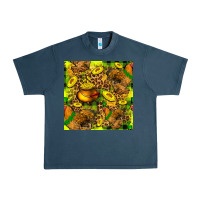 Midnight Navy St. Patrick's Chicken With Pot Of Gold Urban Heavy Tee - FaDigitalArtStudio