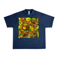 Navy St. Patrick's Chicken With Pot Of Gold Urban Heavy Tee - FaDigitalArtStudio