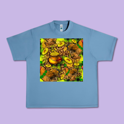 St. Patrick's Chicken With Pot Of Gold Urban Heavy Tee Designed By Fadigitalartstudio