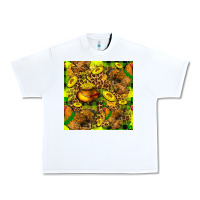 White St. Patrick's Chicken With Pot Of Gold Urban Heavy Tee - FaDigitalArtStudio