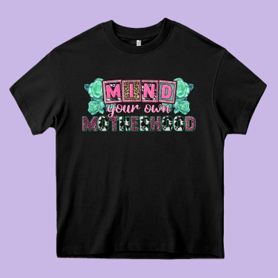 Mind Your Own Motherhood  Mother's Day Heavy Core Tee Designed By Cowgirlartshop