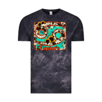 Cloud Black cancer turquoise cowhide Vintage Tee - RanaPortraitStore
