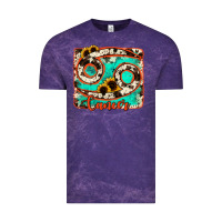 Cloud Purple cancer turquoise cowhide Vintage Tee - RanaPortraitStore