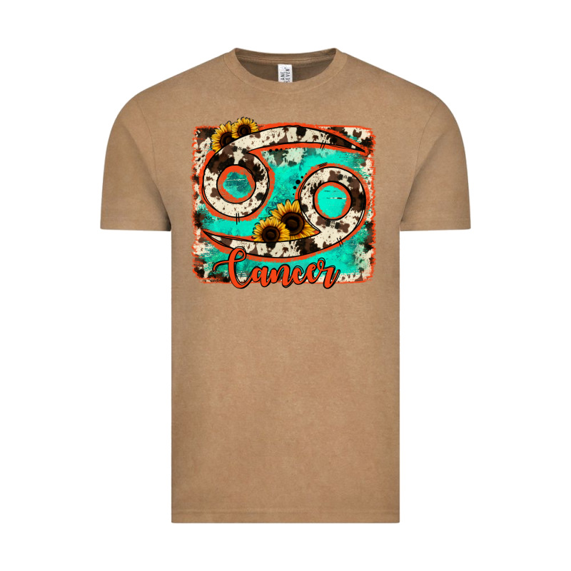 Cancer Turquoise Cowhide Vintage Tee by RanaPortraitStore | Teevron