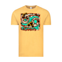 Vintage Mustard cancer turquoise cowhide Vintage Tee - RanaPortraitStore