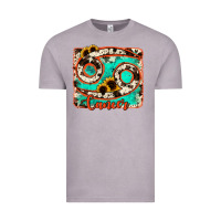 Vintage Zinc cancer turquoise cowhide Vintage Tee - RanaPortraitStore