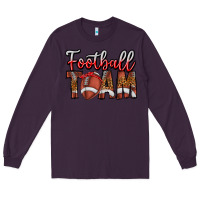 Plum football team Long Sleeve Tee - CowhideDigitalArt