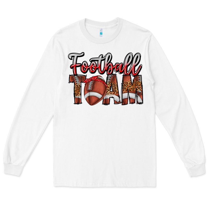 Football Team Long Sleeve Tee by CowhideDigitalArt | Teevron