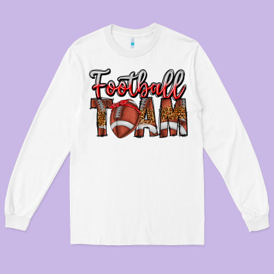 Football Team Long Sleeve Tee Designed By Cowhidedigitalart