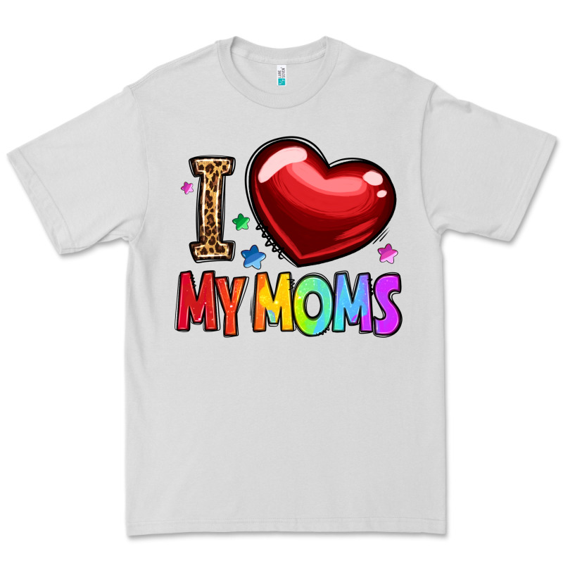 I Love My Moms Premium Tee by OliviaCreatesArt | Teevron