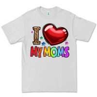 Dove Grey i love my moms Premium Tee - OliviaCreatesArt