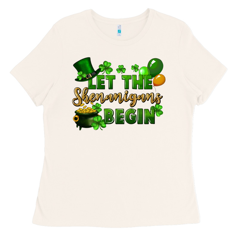 Let The Shenanigans Begin St. Patricks Day Ladies Tee by FaDigitalArtStudio | Teevron