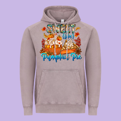 Sweet Like Pumpkin Pie Vintage Hoodie Designed By Cowhidedigitalart