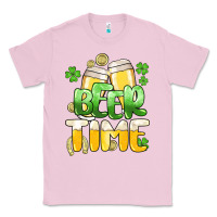 Bubblegum Pink St.Patrick's Beer time Classic Tee - HowdyJamesFarm