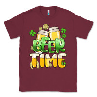 Burgundy St.Patrick's Beer time Classic Tee - HowdyJamesFarm