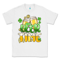 White St.Patrick's Beer time Classic Tee - HowdyJamesFarm