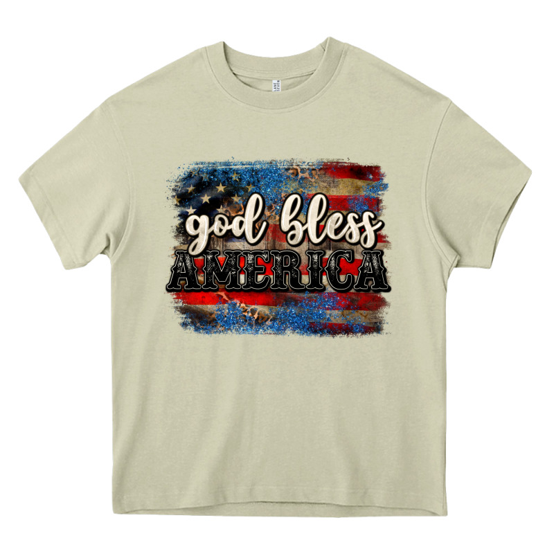 God Bless America  4th Of July Heavy Core Tee by CowGirlArtShop | Teevron