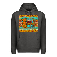 Charcoal Heather Autumn leaves and pumpkin please Premium Hoodie - Artiststas