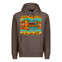 Coffee Autumn leaves and pumpkin please Premium Hoodie - Artiststas