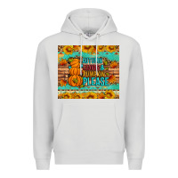 Dove Grey Autumn leaves and pumpkin please Premium Hoodie - Artiststas