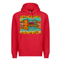 Red Autumn leaves and pumpkin please Premium Hoodie - Artiststas