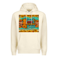 Sandshell Autumn leaves and pumpkin please Premium Hoodie - Artiststas