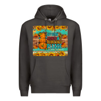 Smoke Autumn leaves and pumpkin please Premium Hoodie - Artiststas