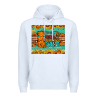 White Autumn leaves and pumpkin please Premium Hoodie - Artiststas