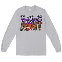 Moon Dust Football Aunt Long Sleeve Tee - CowhideDigitalArt