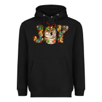 Black shiba inu christmas joy Heavyweight Hoodie - RanaPortraitStore