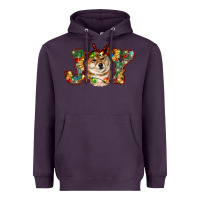 Plum shiba inu christmas joy Heavyweight Hoodie - RanaPortraitStore